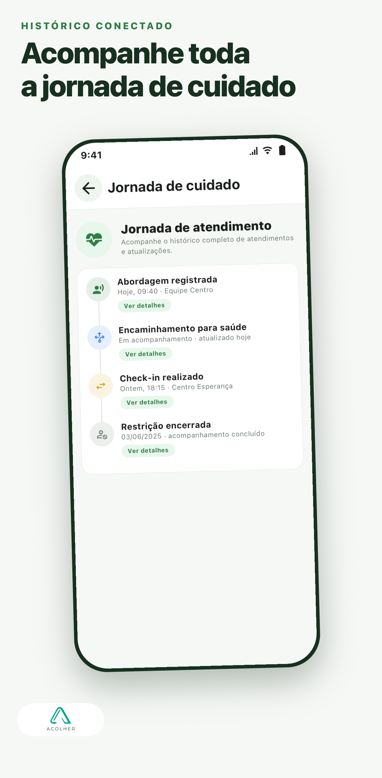 Acolher — Prontuário vivo